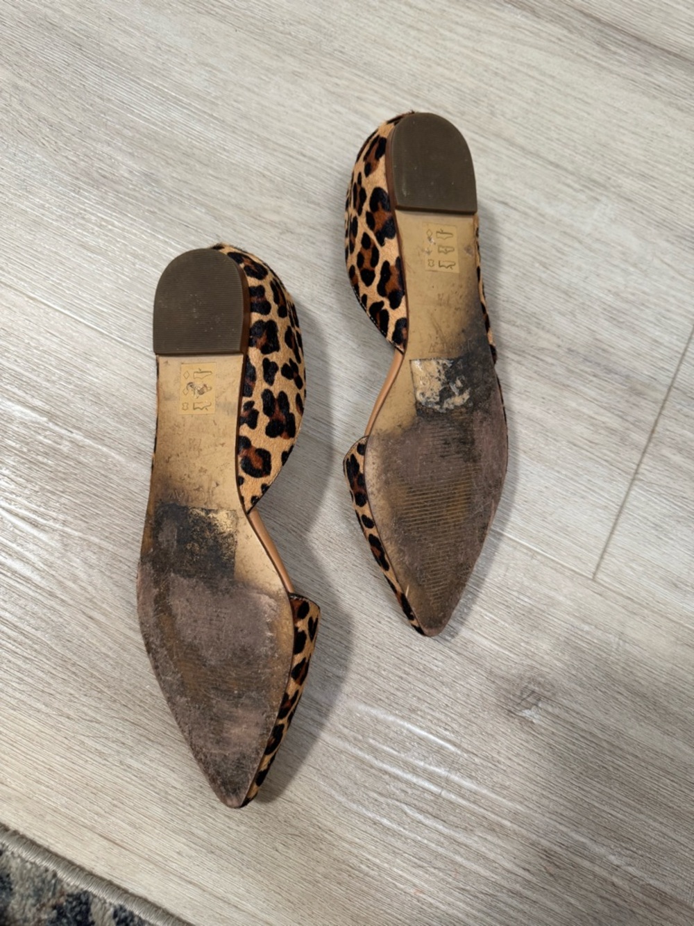 J Crew Zoe leopard calf hair d'Orsay flats - Tan/Black - Picture 4 of 4